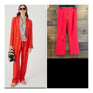 BeatriceB Tessuto Vibrant Red Italian Pants NWT MRSP $328